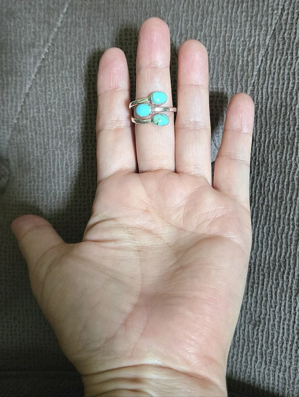 Silver🤍 Triple3️⃣ Turquoise🩵 Ring💍 - NWT